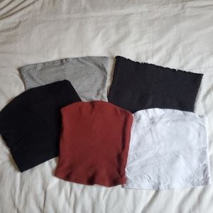 Cropped Tube Top Bundle Set (All 5) multi brands